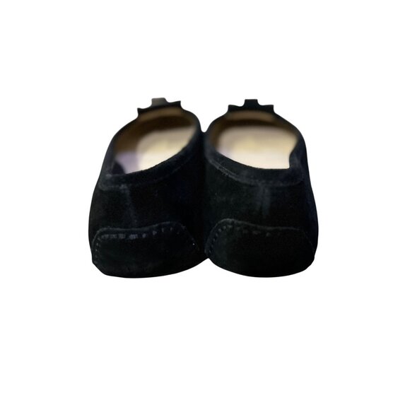 Michael Michael Kors Womens Black Suede Gloria Moc Driving Flats Size 6M Leather - Picture 15 of 15